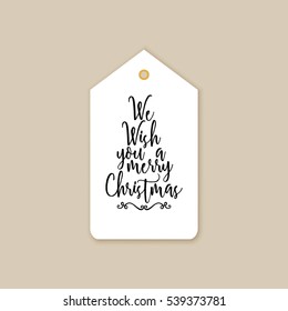 Merry Christmas label