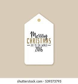 Merry Christmas label