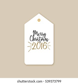 Merry Christmas label