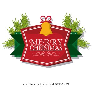 merry christmas label design