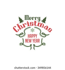 merry christmas label theme
