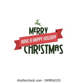 merry christmas label theme