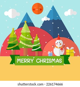 Merry christmas Landscape