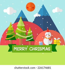 Merry christmas Landscape