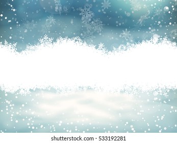 Merry Christmas Landscape. EPS 10 vector file included