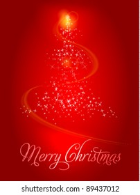 Merry Christmas Layout Design Stock Vector (Royalty Free) 89437012 ...