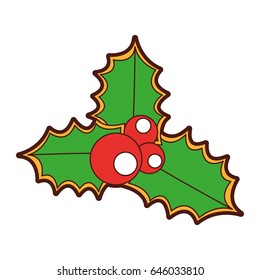 merry christmas leafs decorative