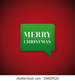 Merry Christmas lebel vector lettering