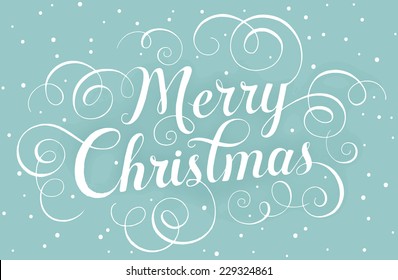 Merry Christmas. Lettering