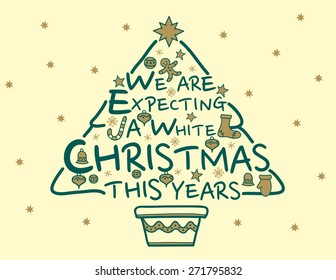 Merry Christmas Lettering