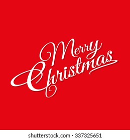 Merry Christmas lettering