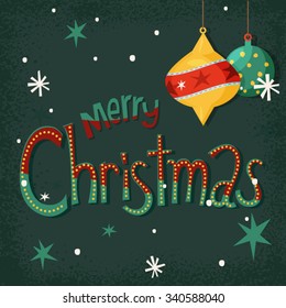 Merry Christmas lettering