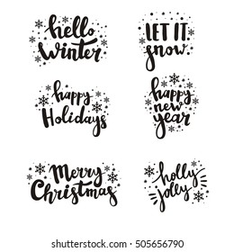 Merry Christmas lettering