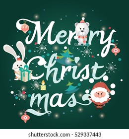 Merry Christmas Lettering