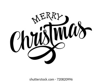 Merry Christmas lettering