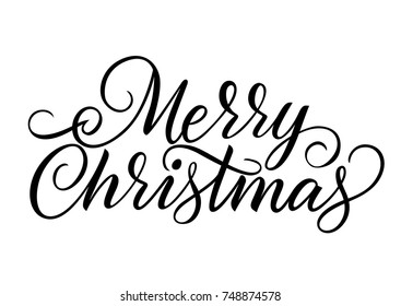 Merry Christmas Lettering