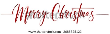 Merry christmas lettering calligraphy vector eps
