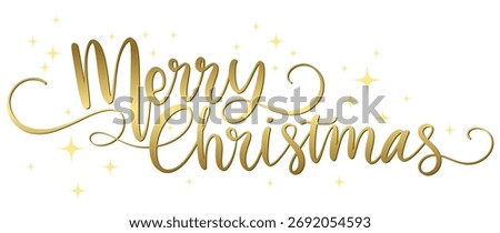 Merry christmas lettering calligraphy vector eps