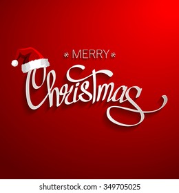 Merry Christmas Lettering Design