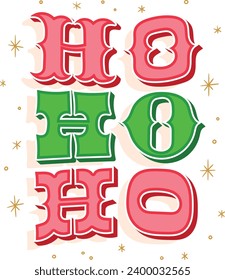 Merry Christmas Lettering design card template. Creative typography for Holiday Greeting Gift Poster. 