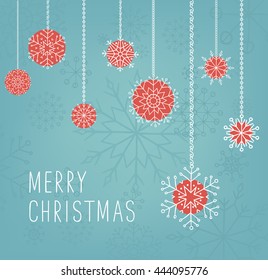 Merry Christmas lettering design. Vector illustration. Season cards, greetings for social media