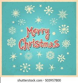 Feliz diseño de letras navideñas. Ilustración del vector