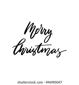 Merry Christmas lettering. Good for your Christmas design. Easy for use. 