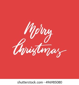 Merry Christmas lettering. Good for your Christmas design. Easy for use. 