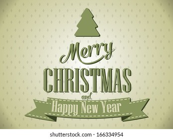 Merry Christmas lettering Greeting Card