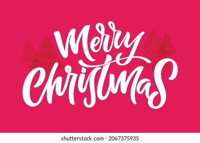 Merry christmas! Lettering hand drawn label - Winter holidays: Happy new year, Holly jolly, Seasons greetings, Merry christmas. December holidays set.