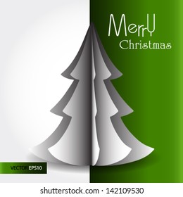 Merry Christmas lettering tree background