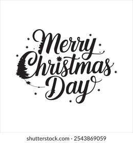  Merry Christmas lettering typographic Font