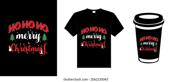 Merry Christmas lettering typography quote. Christmas t-shirt design. Christmas merchandise designs. Christian religion quotes saying for print.