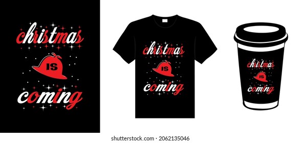 Merry Christmas lettering typography quote. Christmas t-shirt design. Christmas merchandise designs. Christian religion quotes saying for print.