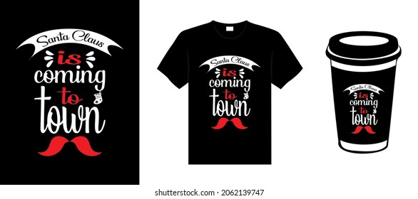 Merry Christmas lettering typography quote. Christmas t-shirt design. Christmas merchandise designs. Christian religion quotes saying for print.