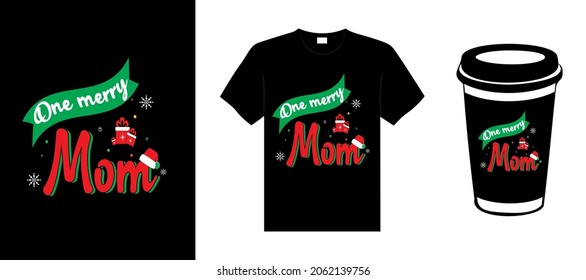 Merry Christmas lettering typography quote. Christmas t-shirt design. Christmas merchandise designs. Christian religion quotes saying for print.