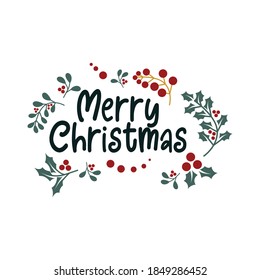 alegres citas de tipografía con letras de navidad . inspiración y citas de tipografía motivacional para ilustración de diseño de camisetas y afiches - vector

