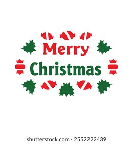 Elemento de Vector de letras de Navidades alegres.