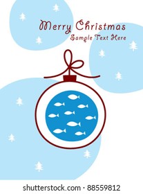 merry christmas light card