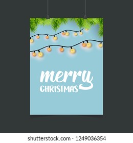 Merry Christmas Lighting Background