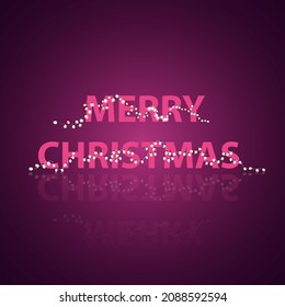 merry  Christmas lights isolated realistic elements vector illustration 