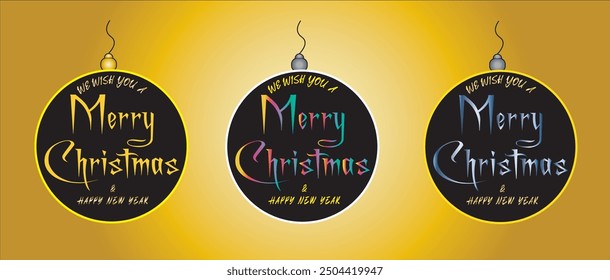 Merry Christmas line art design, Premium Christmas calligraphy, lettering. Vector illustration.