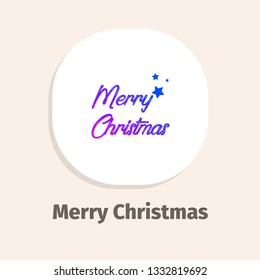 Merry Christmas line vector illustrations icons for web and mobile applications