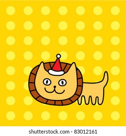 merry christmas lion