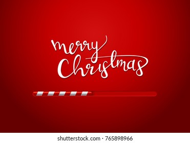 Merry Christmas is loading greeting card
