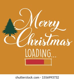 Merry Christmas loading - Vector