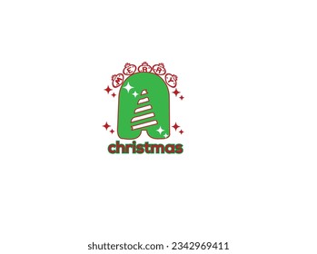 Merry Christmas logo banner with holly. Merry christmas logo Royalty Vector. Premium Vector merry christmas logo natal.