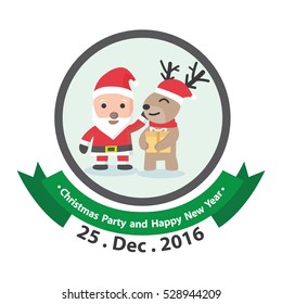 Merry Christmas logo design. logo, vector illustration.