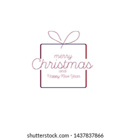 merry christmas logo icon for holiday