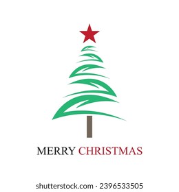 Merry Christmas logo or symbol template design